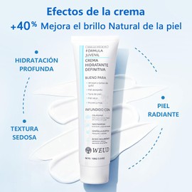 WEUD Skin Care Coreano 5 En 1 Kit, con 1 Crema Hidratante Centella + Tonico 5X Vitamina C Activa + 1 Cremas de Ojos Retinal + 1 Serum Centella + 1 Serum Péptidos Propóleo, para Todo Tipo de Piel