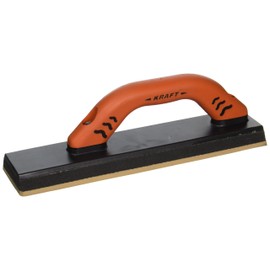 Superior Tile Cutter and Tools St127PF Toe Grout Float with ProForm Soft Grip Handle, 12-Inch x 3-Inch, Orange and Black