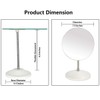 YEAKE Adjustable Flexible Gooseneck Makeup Mirror,360°Rotation Folding Portable Desk Vanity