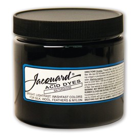 Jacquard Acid Dye - Turquoise - 8 Oz Net Wt - Acid Dye for Wool - Silk - Feathers - and Nylons - Brilliant Colorfast and Highly Concentrated