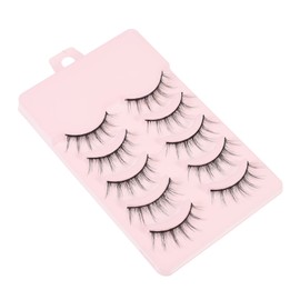 Vaguelly 5 Pairs Makeup Lashes Reusable Simulation Eyelashes for Natural Look Soft and Comfortable for Special Events and Everyday Wear
