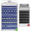 MISSLO Numbered 36 Pocket Chart for Classroom Calculator Holder Cell