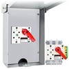 30 Amp Disconnect Switch Box,3-Pole,120/240V,Non-Fusible Safety Switch,Meeting NEMA 3R Standards,Galvanized