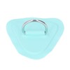 6Pcs PVC D Ring Patch Elastic Rope Set Stainless Steel