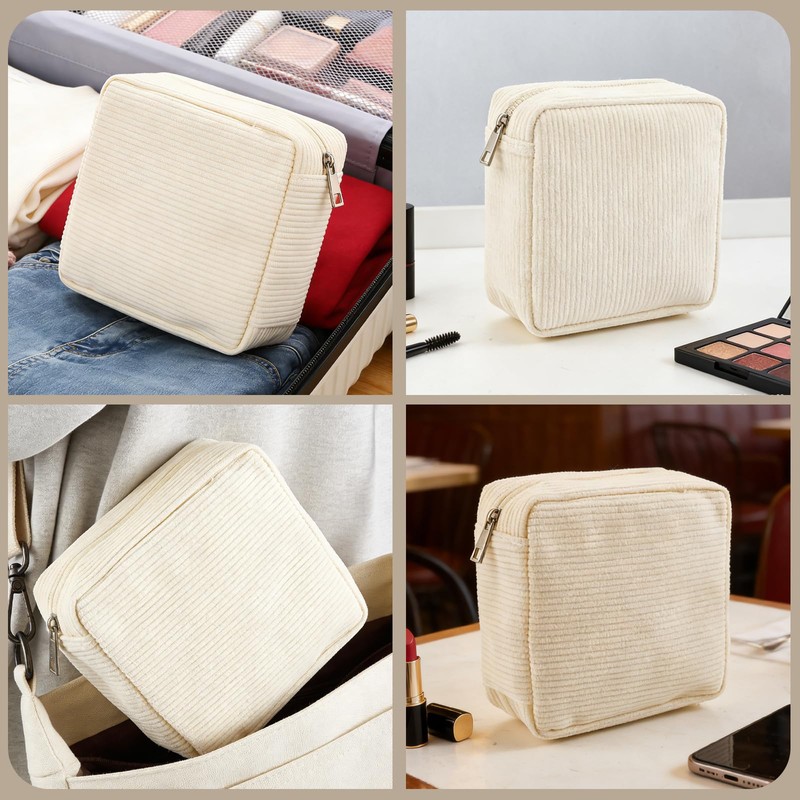 Gvhntk 4 Pcs Small Makeup Bag for Purse Mini Cosmetics