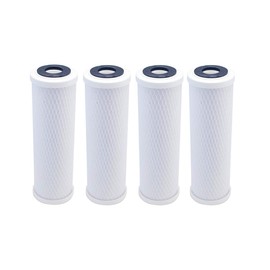 4-Pack Compatible for WaterPur CCI-10-CLW Activated Carbon Block Filter - Universal 10 inch Filter for WaterPur Clear Water Filter Housing by IPW Industries Inc.