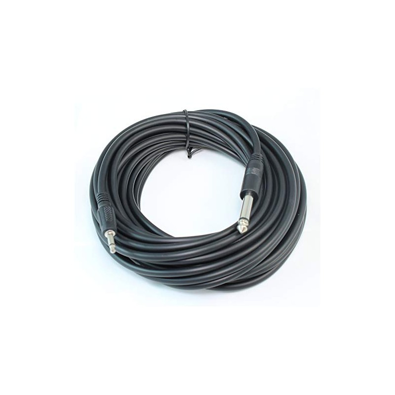 MyCableMart 25ft 1/4"" Mono (TS) to 3.5mm Audio/Guitar, Male to