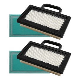 499486 Air Filter Cartridge Replacement for B&S 499486S 698754 691007 with Pre Filter Fits 18-26 HP Intek V-Twins Lawn Mower Engine Parts (2 Pack)