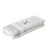 SKL Home Casual Monogram Hand Towel Set, X, 16x26, White