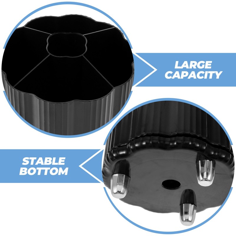 COHEALI Small Makeup Organizer Rotating Pen Holder Storage Box for