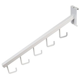 Only Hangers J-Hook Waterfall White Faceout for Wire Grid and Grid Wall - Pack of 5