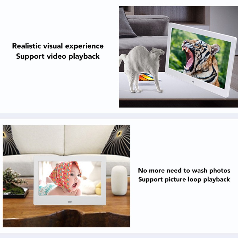 7in IPS Full Lamination HD Digital Photo Frame Video Playback