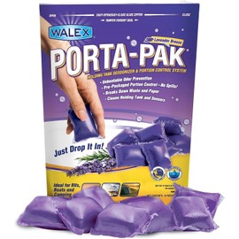 Porta-Pak RV Marine Black Holding Tank Desodorizador Drop-Ins, Camper, Barco, Cassette de Camping Limpiador de Inodoro, Lavanda, Paquete de 10
