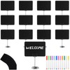 12 Set Mini Chalkboard Signs with Metal Stand and Water