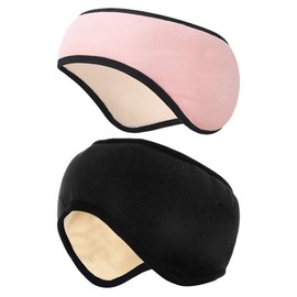 OATIPHO Sleep Eye Mask - 2pcs Sleep Ear Muffs - Ear Warmer Headband 2 in 1 Sleeping Eye Mask Earmuff Cover Sleeping Mask with Ear Cover for Sports Yoga Meditation Shift Work