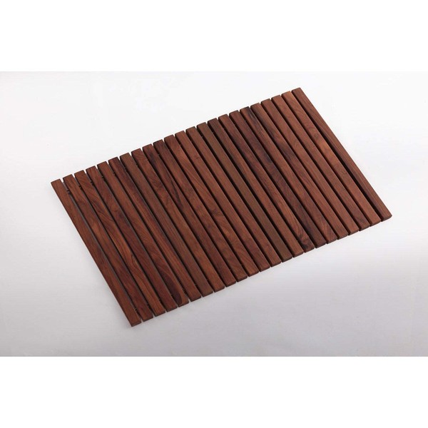 Nordic Style Oiled Teak Wood String Mat Shower and Bath