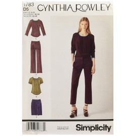 Simplicity 1783 Misses' Sportswear Cynthia Rowley Collection Sewing Pattern, Size D5 (4-6-8-10-12)