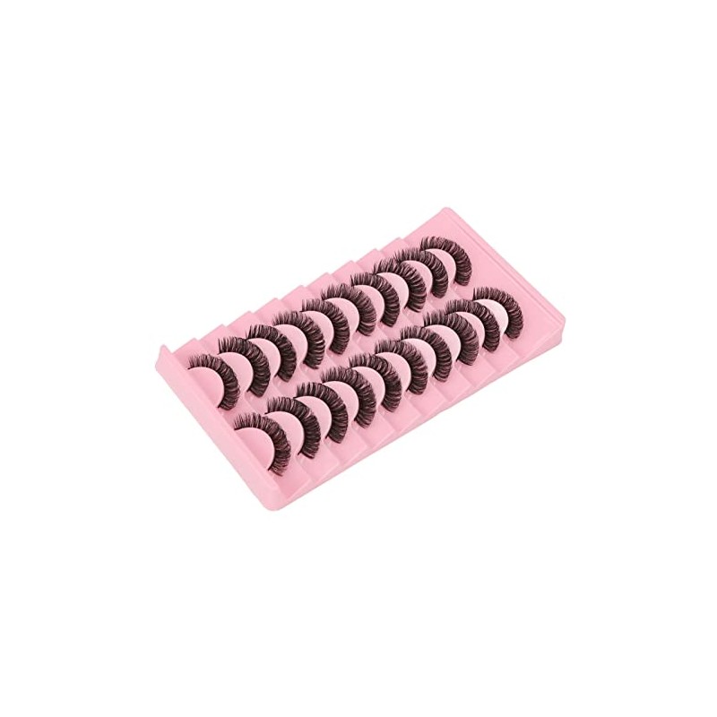 Pestañas Postizas, 10 Pares, Reutilizables, Suaves, 3D, Multicapa, Pestañas Postizas,