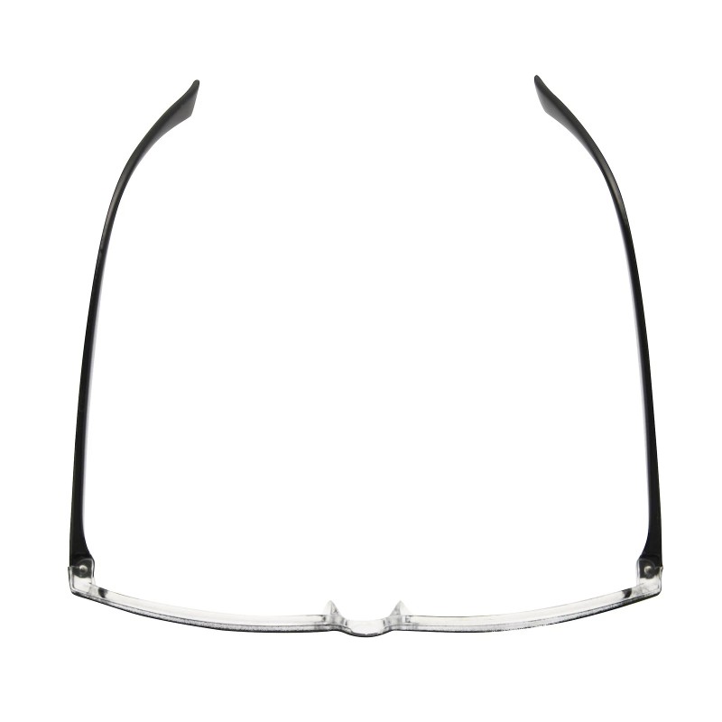 Foster Grant Men's Pete Rectangular Reading Glasses Black and Brown