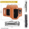 VIPERADE PL3 Multitool Sheath, Leather Sheath with DIY Patch Area,