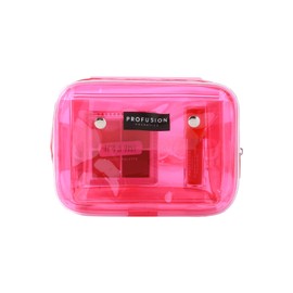 Profusion Cosmetics It's a Vibe Festival Ready 3-pc Bag & Cosmetic Set, Multi-Finish Eyeshadow Palette With Long wearing Lip Plumper and Stylish Clear Bag, Ultimate Concert-Going Companion