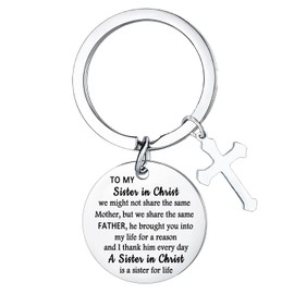 Ghloyza Christian Sister Keyring Gifts Christian Gifts for Women Inspirational Gifts for Sisters Best Friends