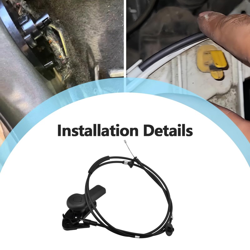 Hood Latch Lock Release Control Cable Compatible with Ford Focus