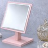 ZJMTOCYU Streamlined Makeup Application with Pedestal Mirror, Compact Design, for