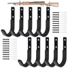 EVCUHASL Gun Rack Wall Mount, Horizontal Metal Rifles Shotgun Hooks