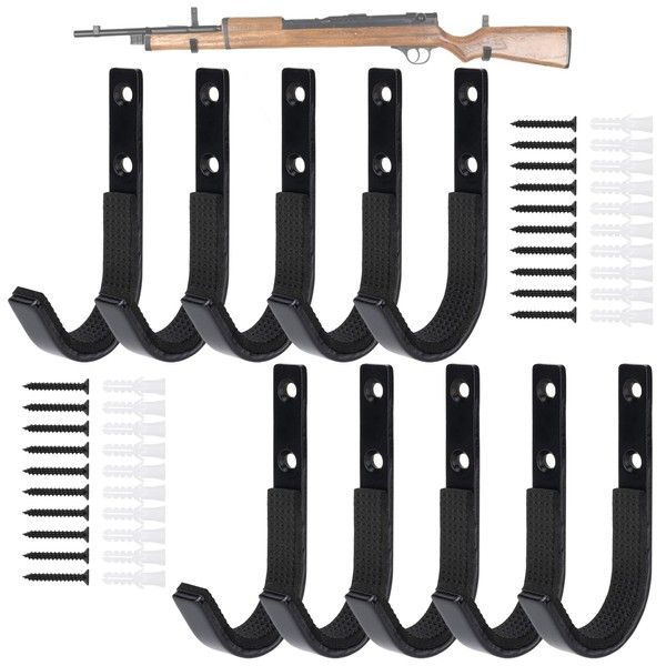 EVCUHASL Gun Rack Wall Mount, Horizontal Metal Rifles Shotgun Hooks