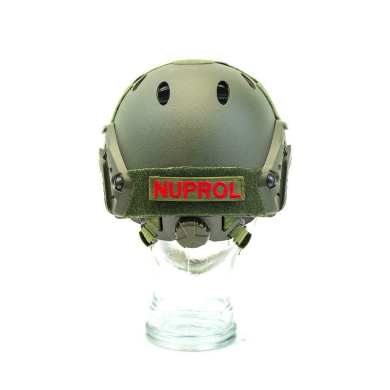 FAST Railed Helmet; Olive Green