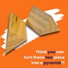 Pyramid Puzzle Size Large 2 Piece Wood Puzzle and Brain