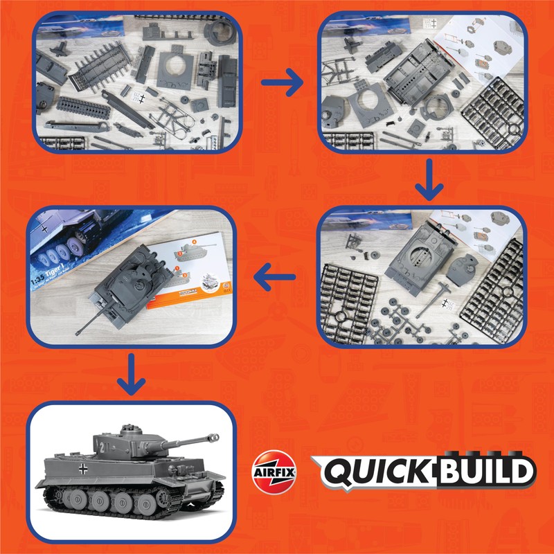 Airfix - QUICKBUILD Tiger I - Clamping Block Kit