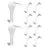 Picture Hanging Hook– Picture Rail Hooks White 10 Pack Heavy