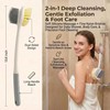 13.6" Long Handle Exfoliating Body Scrubber 2-in-1 Dual Sided Bath