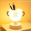 Pen Holder Trophy Night Light USB Charging Bedroom Bedside Mood