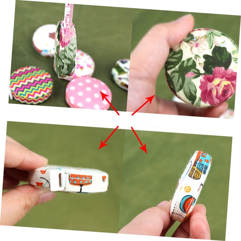 Ciieeo 1.5m Retractable Fabric Wrap Tape Measure Portable Sewing Tool