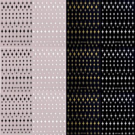 12 Sheets Gold Star Nail Art Stickers Star Nail Decals 3D Self Adhesive Gold White Black Design Nail Art Supplies for Women Girls Kid DIY Nail Art Decorations