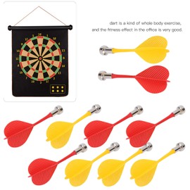 Keenso Dardos de Iman,10pieze Dardos de Plástico de Repuesto para Diana Magnética para Adultos,Deportes de Ocio