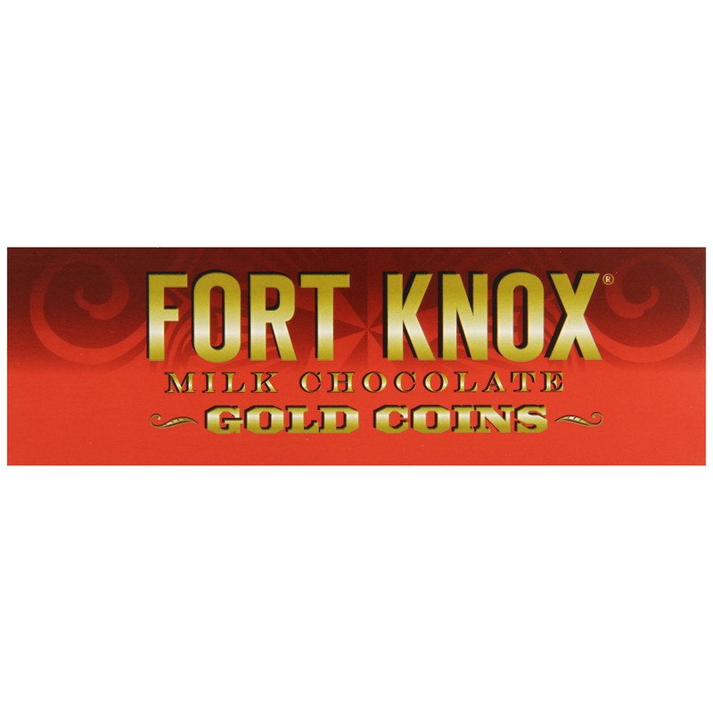 Fort Knox Foiled Milk Chocolate Gold Coins-2 Oz Mesh Bags
