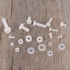 Hotusi M2 M2.5 M3 M4 M5 (Total 270pcs) Nylon Screw/Nut/Washer