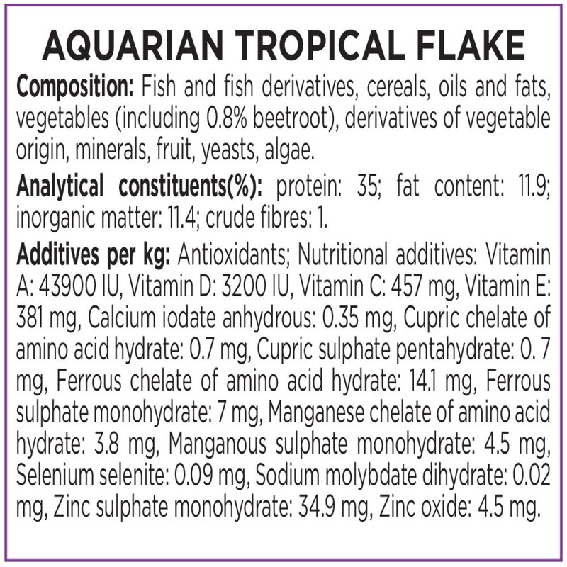 Aquarian Tropical Fish Flakes 50g