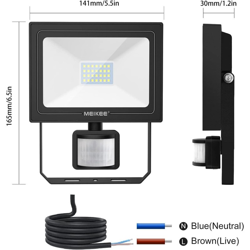 Meikee LED Spotlight With Motion Sensor