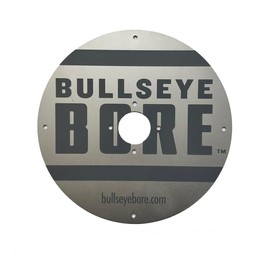 BullseyeBore Core Worksurface Extension Plate - Flat 6" Round Aluminum Plate for Extending a Drilling Surface - Offers Full Drill Guide Laser Visibility