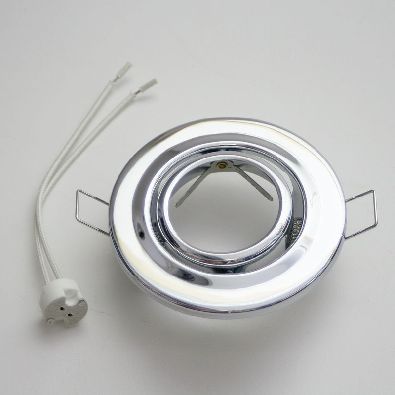 Flush Mounting Frame Chrome Swivel MR16 GX 5.3