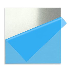 Feelers 1 PCS 6061 Aluminum Plate 1/8" Thickness x 10" x 10" Flat Sheet Metal, Aluminum Flat Bar Covered with Protective Film for Hand Craft, DIY, Processing