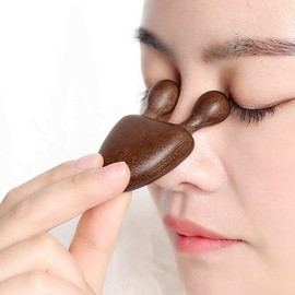 Monaco Olive Wood Eye Solid Wood Gua Sha Massager Eye Fatigue Relaxation 1P+1P (Total 2) / 모나코올리브 우드아이 원목 괄사 마사지기 눈 피로 릴렉싱 1P+1P (총2개)