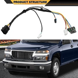 CNNELL A/C Heater Blower Motor Wiring Harness Compatible with Chevy Colorado 2004-2012/Fit GMC Canyon 2004-2012 89019303 97287182