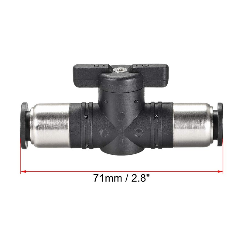 sourcing map Pneumatic Ball Valve, Push to Connect Shut off