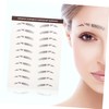 Mikinona Eyebrow Tool Kit 6pcs Imitation Eyebrow Instantly Define Sparse